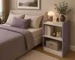 Bedside Table with 3 Shelves | Compact Storage Nightstand for Bedroom & Living Room - Image 3